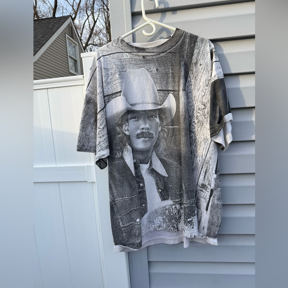 Vintage Alan Jackson 90s aop t shirt